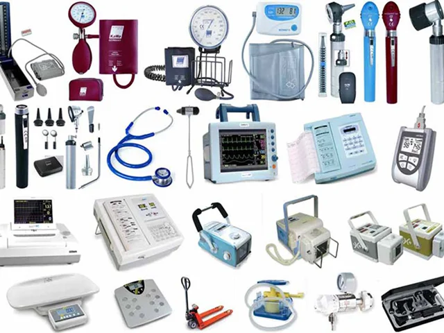 فهرستی از دستگاه‌ها و لوازم پزشکی