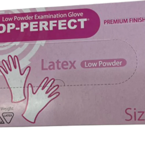 مشخصات و خرید دستکش لاتکس استریل بدون پودر OP-PERFECT سایز Large پک 50 عددی