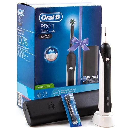 مسواک برقی اورال بی Oral-B PRO 750 BLACK EDITION Electric Toothbrush